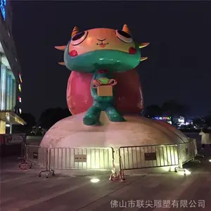 主题广场卡通雕塑 玻璃钢雕塑材质 卡通雕塑来图定制 联尖雕塑