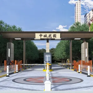 钢结构施工区门楼景区大型门楼广场景观廊架厂家定做