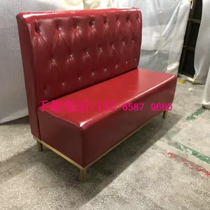 深圳电镀不锈钢底框卡座沙发，轻奢风西餐厅卡座沙发订做款式，探鱼店餐厅桌椅订做