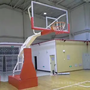 晶康牌液压篮球架 四轮移动式篮球架 埋地篮球架 款式多样工艺***