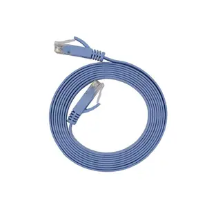 深圳产销六类扁平网线 CAT6非屏蔽千兆网络跳线1米 6类UTP无氧铜网线