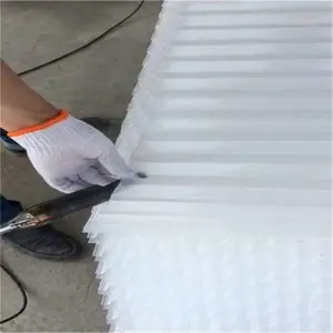 水厂斜管填料材质PP聚丙烯 已并共聚 六角形蜂窝斜管填料一立方价钱