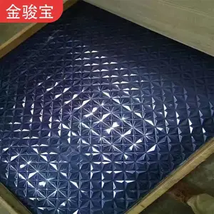 304不锈钢板材彩色板 小米粒扁豆纹菱形加工花纹板背景墙定制