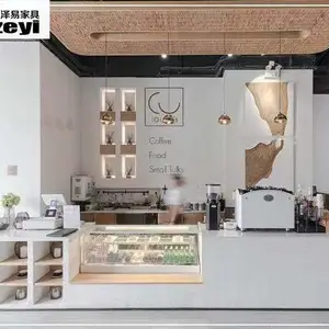 甜品店烤漆吧台前台接待台引导台商场超市银行公司展柜货架