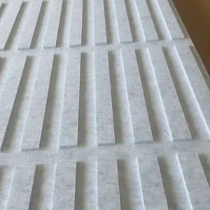 鲲世德聚酯纤维吸音板格栅凹凸造型多颜色可选