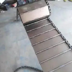 一边镶链条传送输送链板不锈钢材质尺寸定做