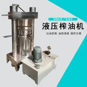小型芝麻液压香油机 多功能不锈钢压榨设备 茶籽冷榨机车载式