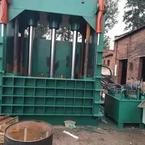 400吨铝合金液压打包机 废金属废料纸箱液打包机 废纸箱液压打包机视频