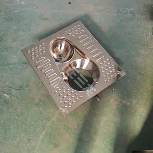 粪尿分集式不锈钢蹲便器 干湿分离 环保安全