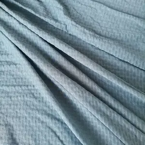 锦氨提花布运动服用拼接提花网眼弹力网眼针织布