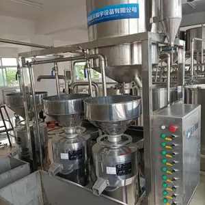 大型豆制品加工厂用全自动三联磨浆机