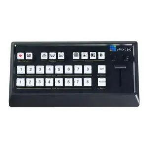 vMix CS80 迷你切换面板 8路直播导播切换台面板 vmix软件导播键盘