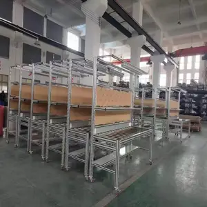导轨输送带铝型材流水线支架 光伏检测设备框架 按需定制