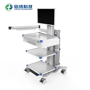 VISION MHCY|诊疗移动呼吸机推车多层器械置物可OEM/ODM定制