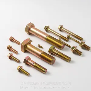 生产紧固件高强度六角螺蛳螺母GB5783,PINN133发黑镀锌螺栓