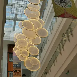 酒店大堂商场走廊过道吊饰设计师餐厅吧台装饰吊灯非标定制工程灯 夏桐工厂