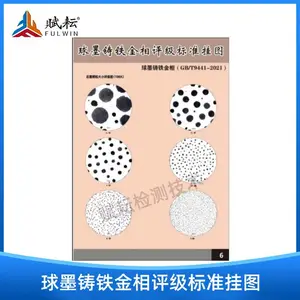 金相挂图 标准图谱 球墨铸铁金相评级标准挂图(GB/T9441-2021)