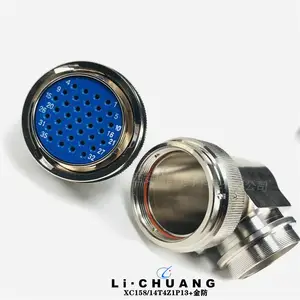 35芯焊接式圆形航空插头 XCE30T35K1P1 卡口连接器 抗振动 骊创