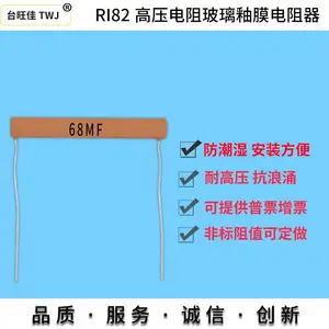台旺佳 TWJ RI82片状电阻玻璃釉高压电阻41X5MM100M兆欧平面电阻100兆欧