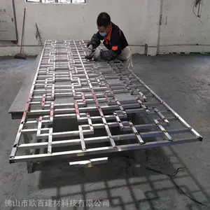 佛山铝窗花厂家 铝型材方管焊接窗花定制