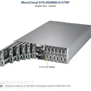 3U12节点服务器-单路E3-1200 V5/V6平台 5039MS-H12TRF