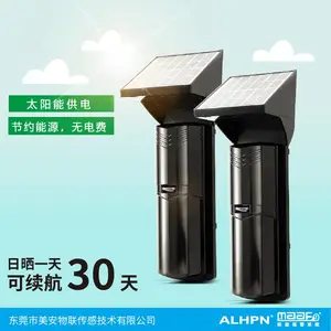 四段变频三光束ABE无线太阳能红外对射433/315频率太阳能对射