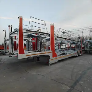 出口定制 镀锌轿运车 17.1米欧式轿运车 8位车辆运输 OTTC俄罗斯认证