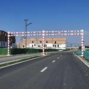 道路限高杆 固定式交通管制限高架 交通限高杆