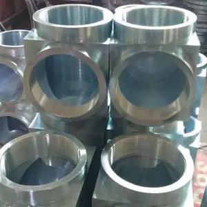 锻钢直角方体高压中大三通