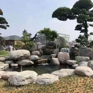 泰山石切片组合 雪浪石景观石 园林庭院风景石