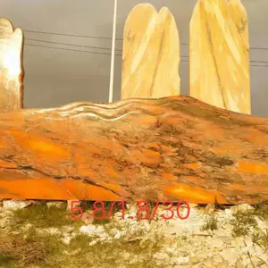 纯天然奇石,晚霞红风景石,自然景观石