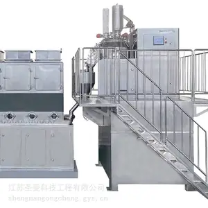 圣曼科技-锂电池负极材料卧式包覆造粒设备600kg、干法电极成型覆合一体机