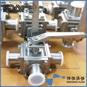 伟恒厂家直销卫生级不锈钢手动快装方形全包球阀