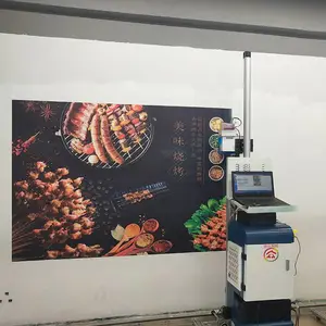 3D自动壁画喷绘机城市新农村户外墙面广告宣传写真机打印机器设备
