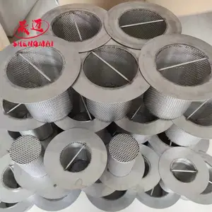 不锈钢冲孔网过滤筒 下水道管道过滤网桶 地漏残渣过滤筒定制