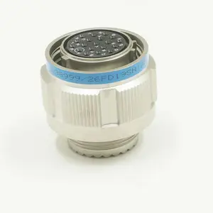 J599III系列 J599/20FD19PN 19芯圆形电连接器航空插头插座三头螺纹连接压接源头工厂 PEEK材质