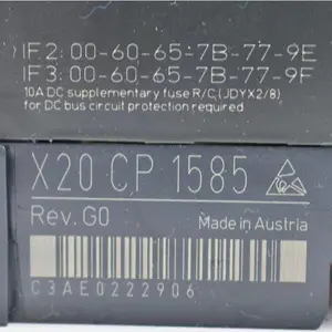 X20CP1585 贝加莱进口系统工控自动化模块原装全新现货