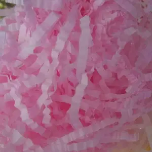 彩色纸丝 碎纸丝 褶皱纸丝 拉菲草 礼盒填充 防震纸丝厂家批发