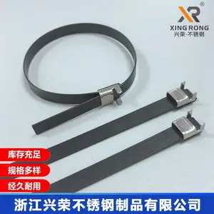 供应兴荣20mmL型包塑电缆不锈钢扎带盘带|江苏南京电力钢扎带厂家