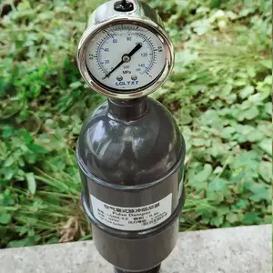 脉冲阻尼器缓冲罐带隔膜压力表脉冲阻尼器PVC脉动缓冲器缓冲空罐