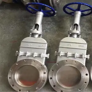 DMZ73X-16P 不锈钢暗杆刀闸阀 DN65 带盖暗杆刀型闸阀