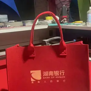广西玉林毛毡包手提袋环保袋生产厂家广告围裙厂家飘带彩色广告帆布袋定制广告环保购物袋无纺布广告袋子 生产