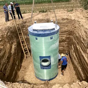 一体化污水提升泵站 带自动清淤 智能控制 农村污水改造用