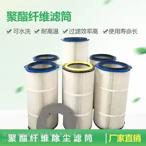 聚酯纤维除尘滤筒厂家 东丽覆膜滤芯 拒水防油滤筒