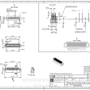 harting�����������¹�����48pin2C��PCB�Ӳ��09231486922