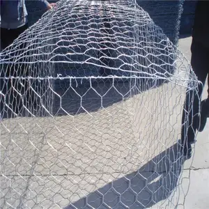 河道治理防洪六角网石笼网格宾网铅丝绳高尔凡镀锌铁丝网装石头