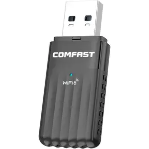 COMFAST CF-943AX 免驱WiFi6双频AX900无线网卡台式机蓝牙5.3二合一台式笔记本电脑外置usb电脑WiFi接收器5G
