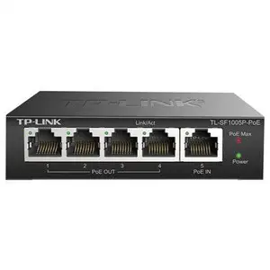 TP-LINK TL-SF1005P-PoE受电POE交换机5口百兆POE供电一体单口30W