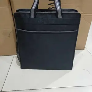 厂家新款新特会议文件袋竖式文件包两侧网兜装水杯文件袋商务会议包印字定做