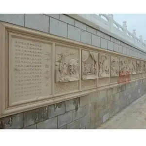 祠堂二十四孝浮雕 24孝石材文化墙浮雕 福建泉臻园林